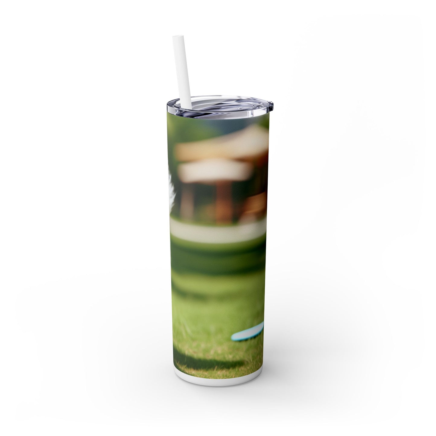 Japanese Spitz Tumbler with Straw, 20oz