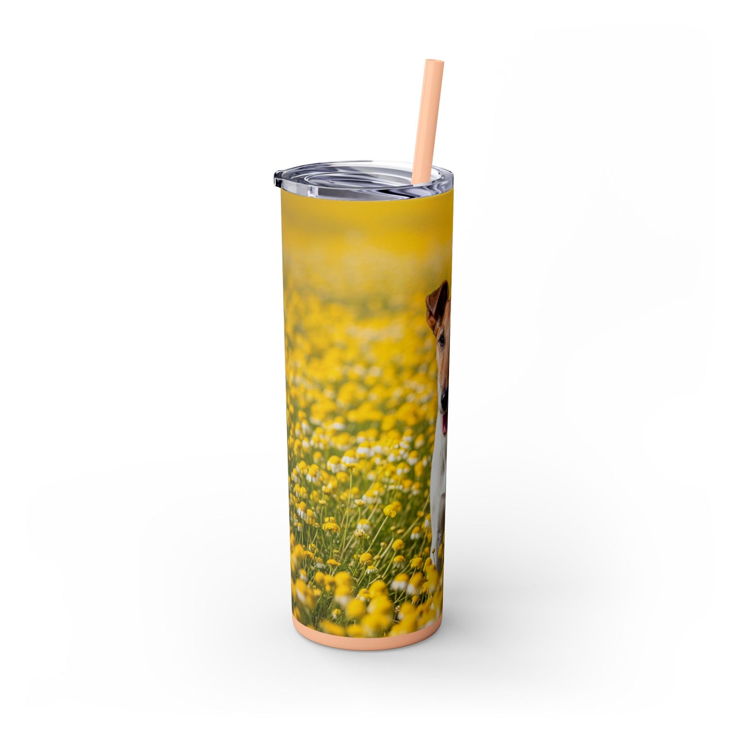 Smooth Fox Terrier Tumbler with Straw, 20oz