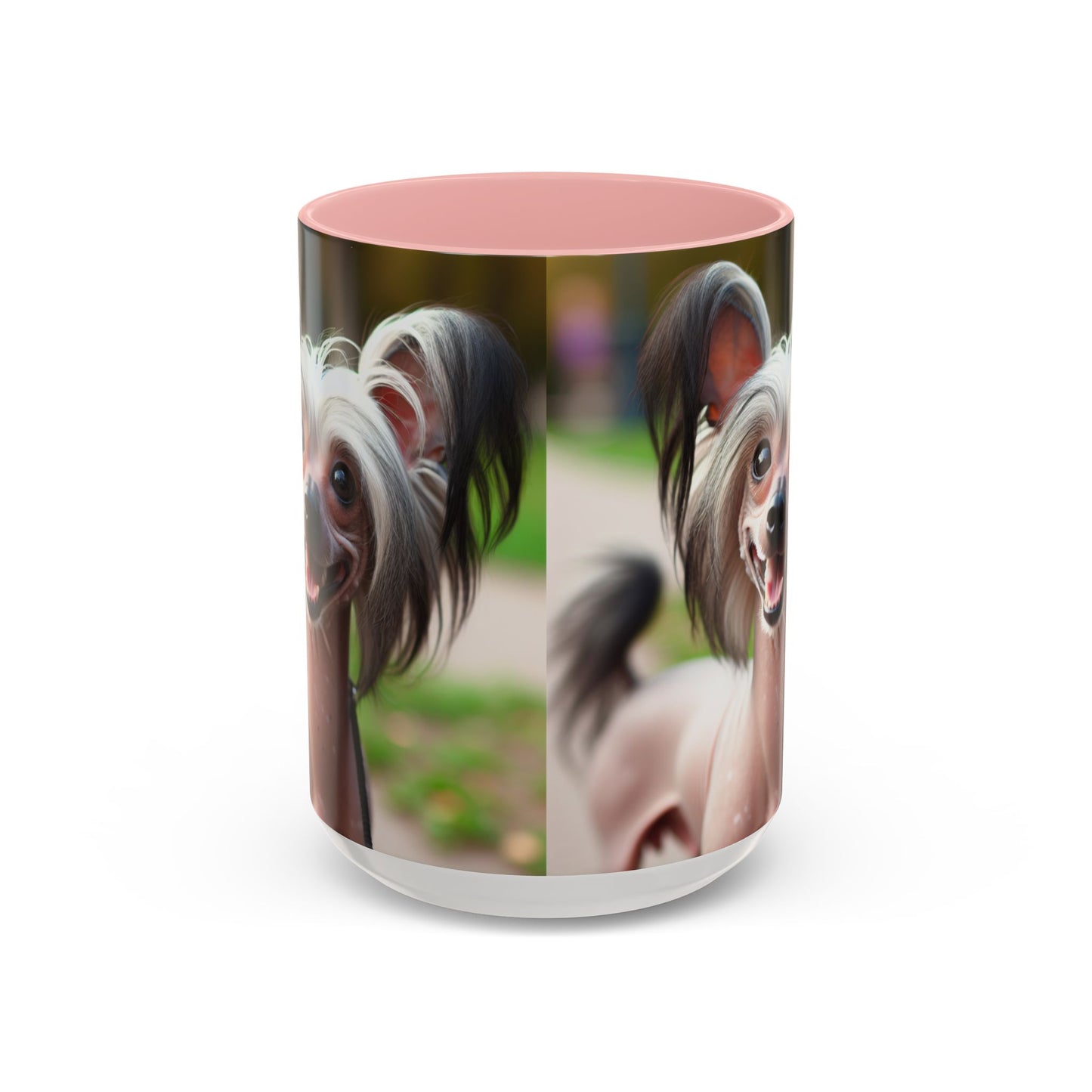 Chinese Crested Dog Accent Coffee Mug - Perfect Gift for Dog Lovers