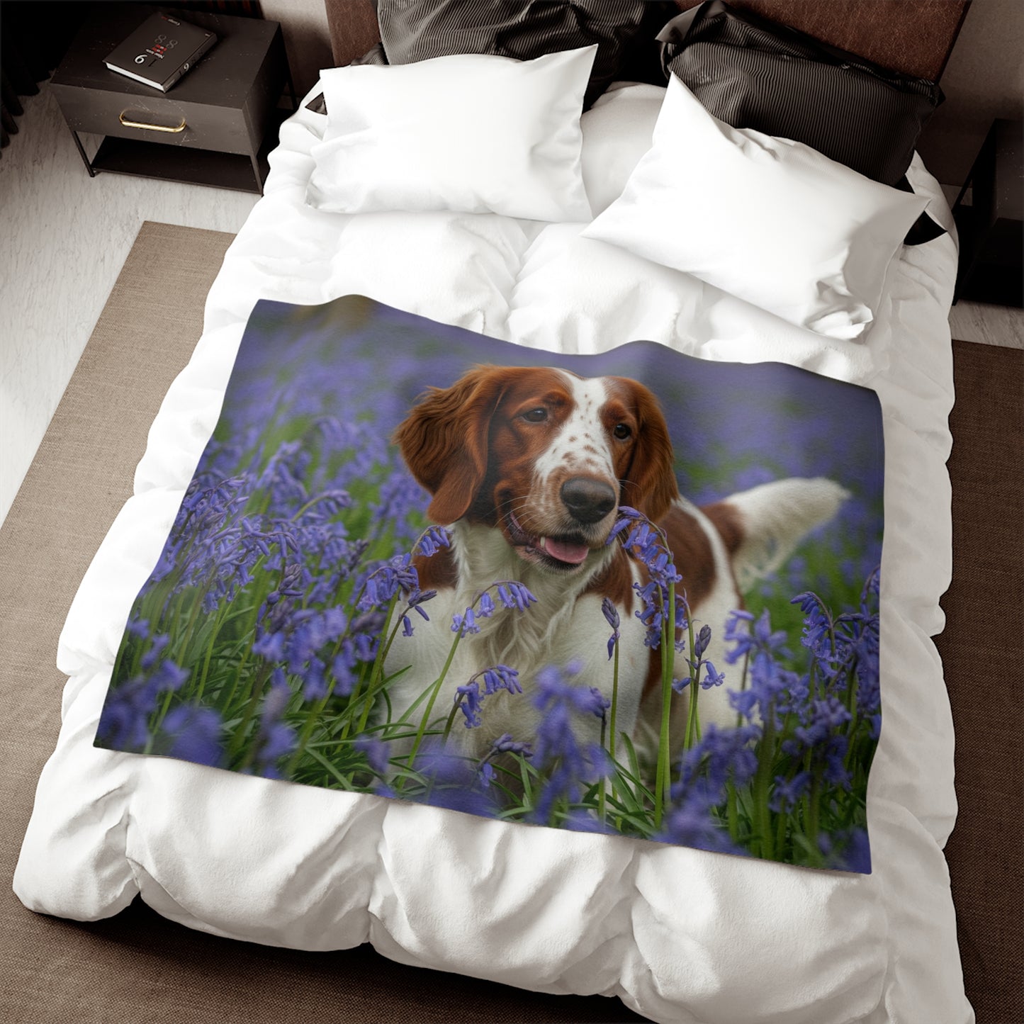 Welsh Springer Spaniel Sweatshirt Blanket