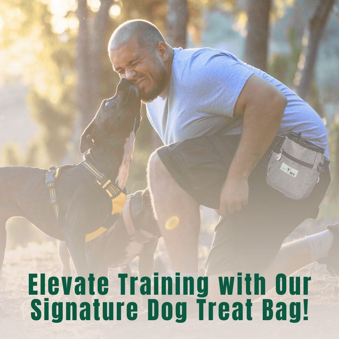 Bolsa de golosinas para perros con 3 rollos de bolsas para excrementos