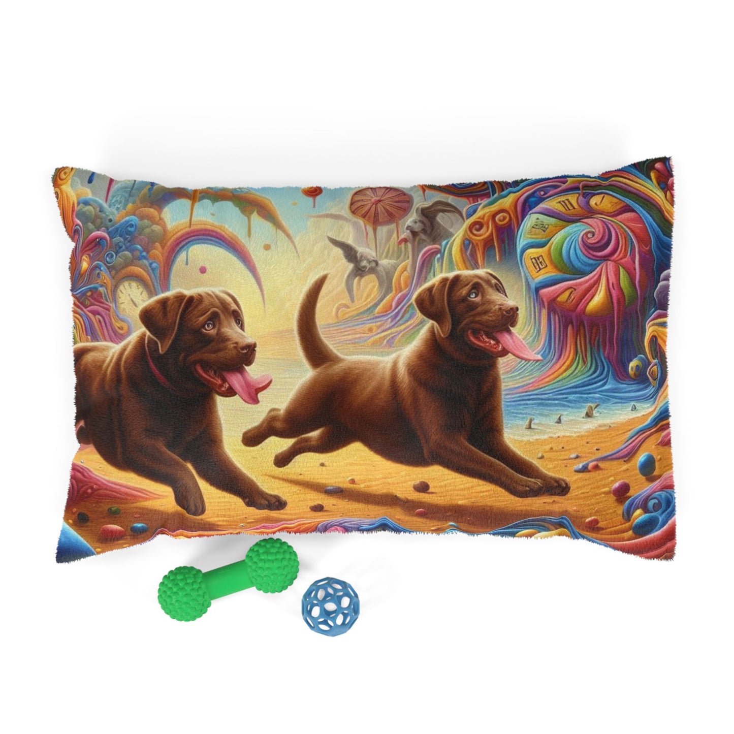 Chocolate Labrador Pet Bed