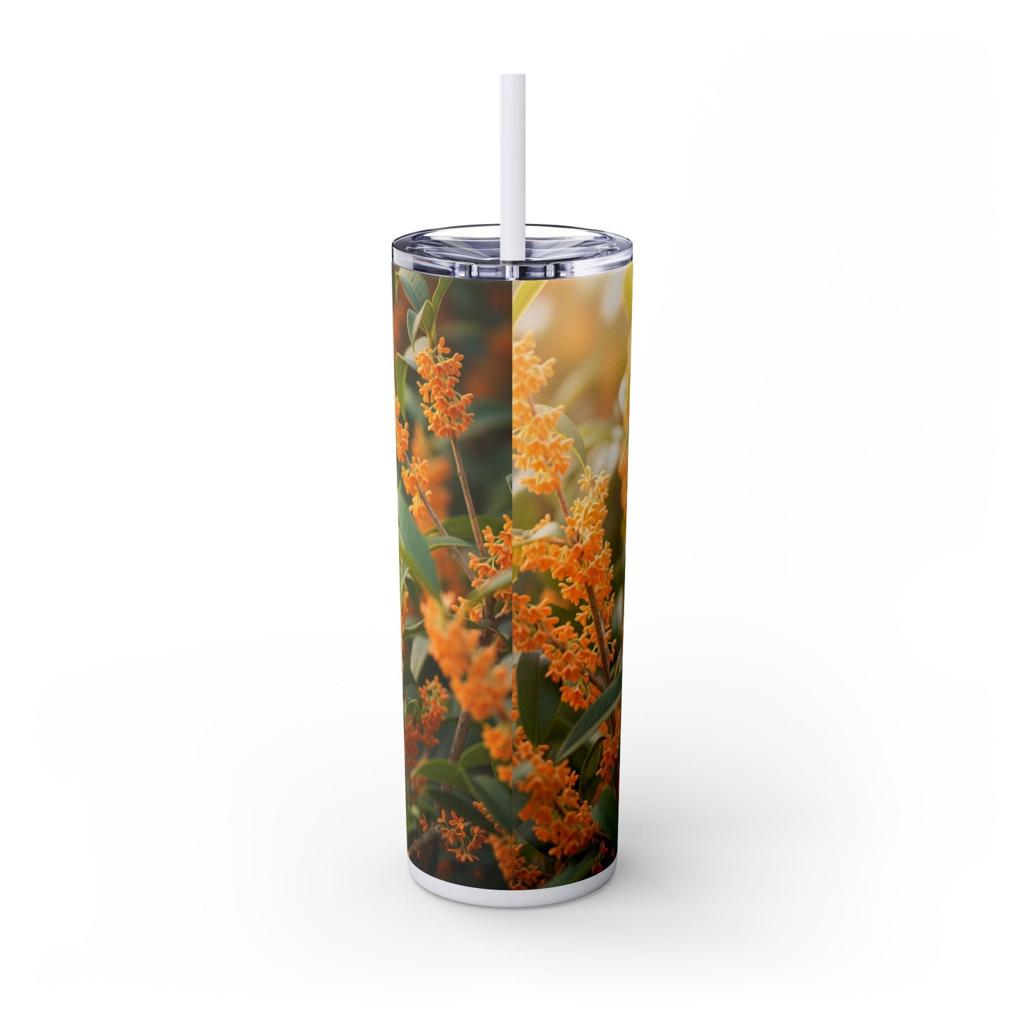Pug Skinny Tumbler with Straw, 20oz