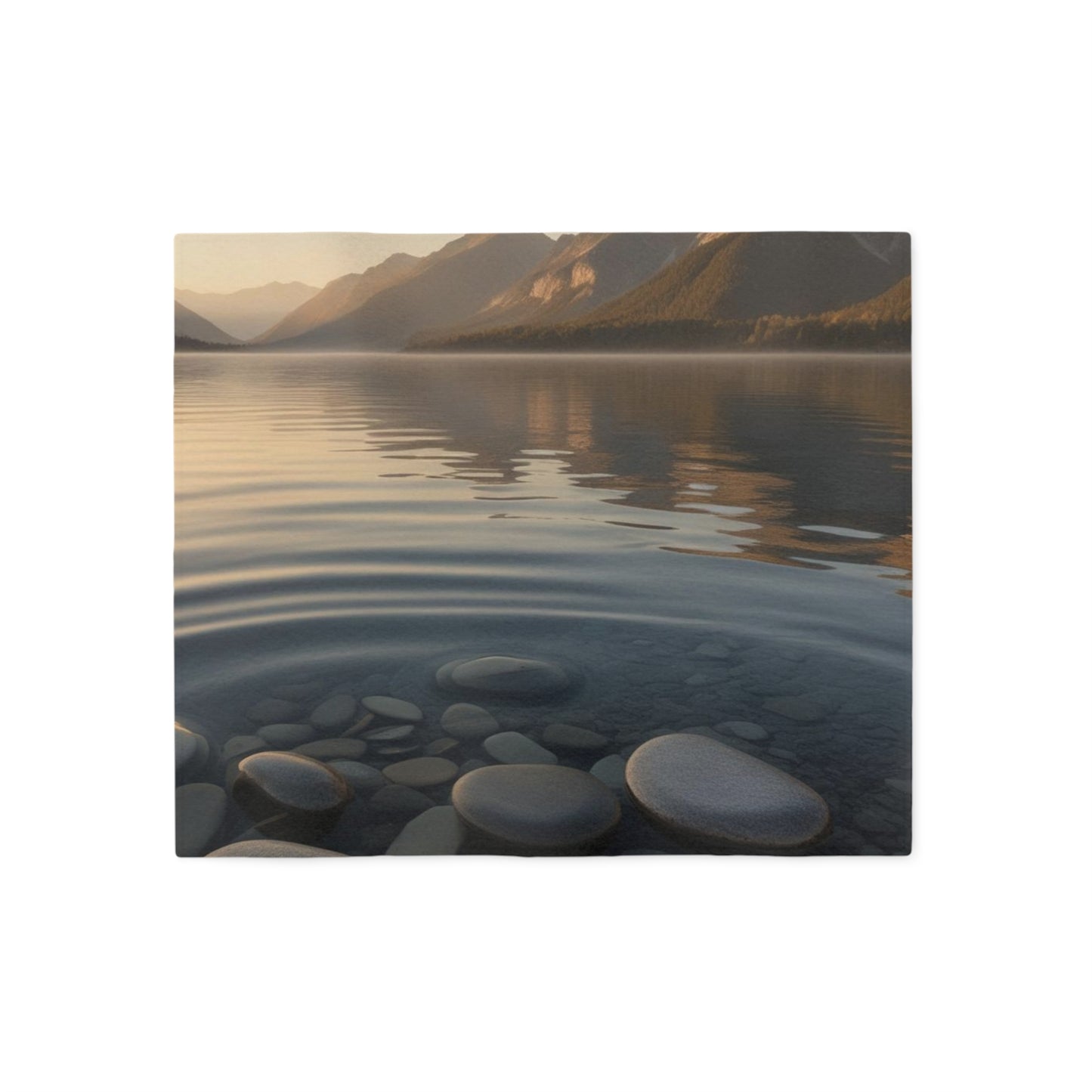 Ripple in a Mountain Lake Sweatshirt Blanket
