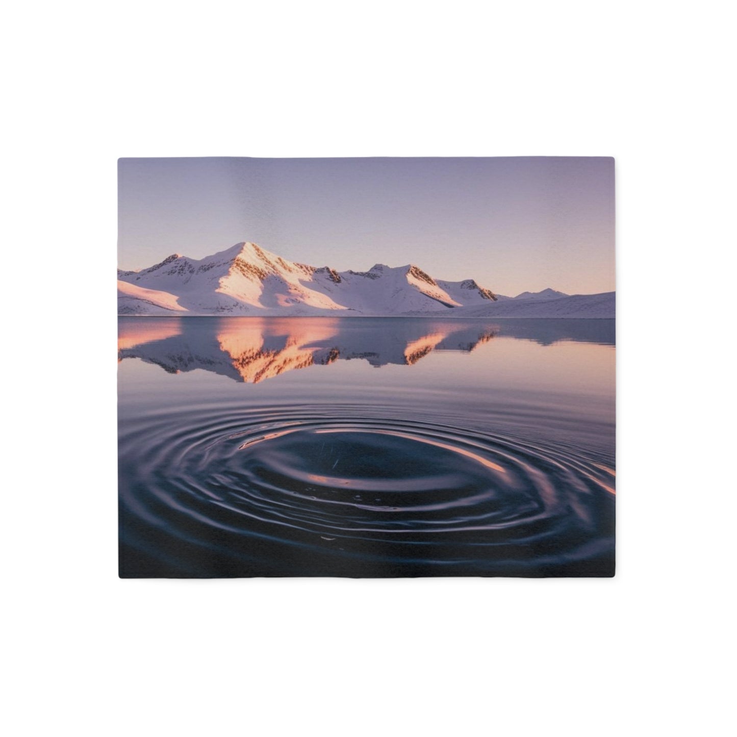 Ripple in a Mountain Lake Sweatshirt Blanket