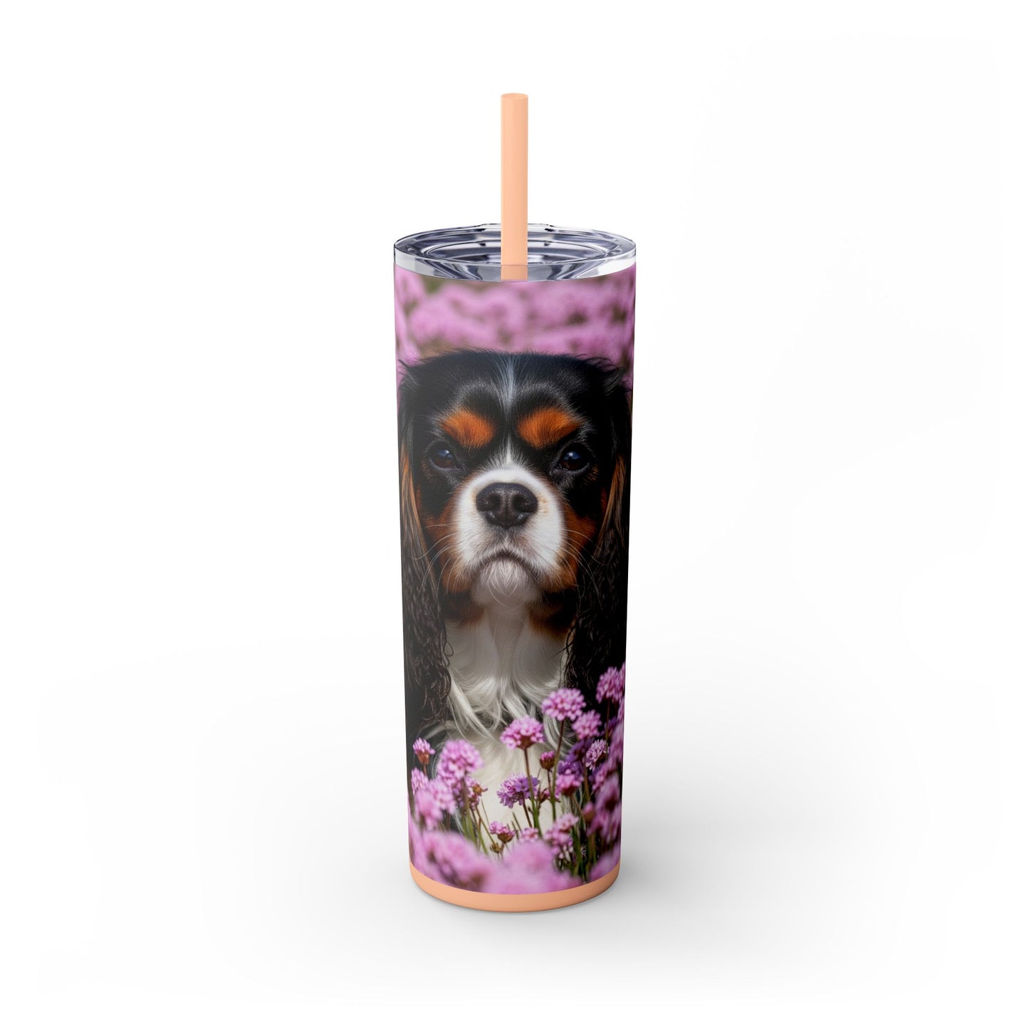King Charles Spaniel Tumbler with Straw, 20oz
