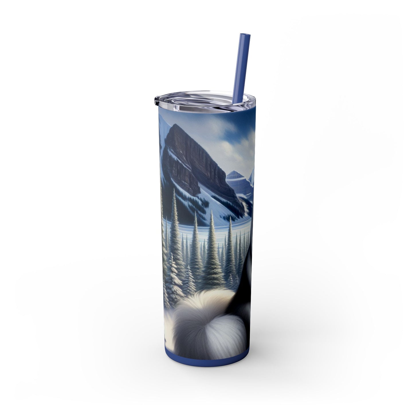 Canadian Eskimo Dog Tumbler with Straw, 20oz