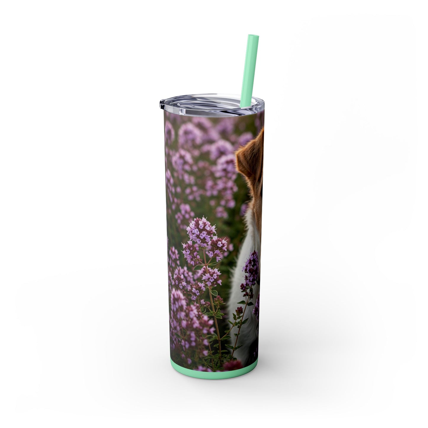 Fox Terrier Tumbler with Straw, 20oz