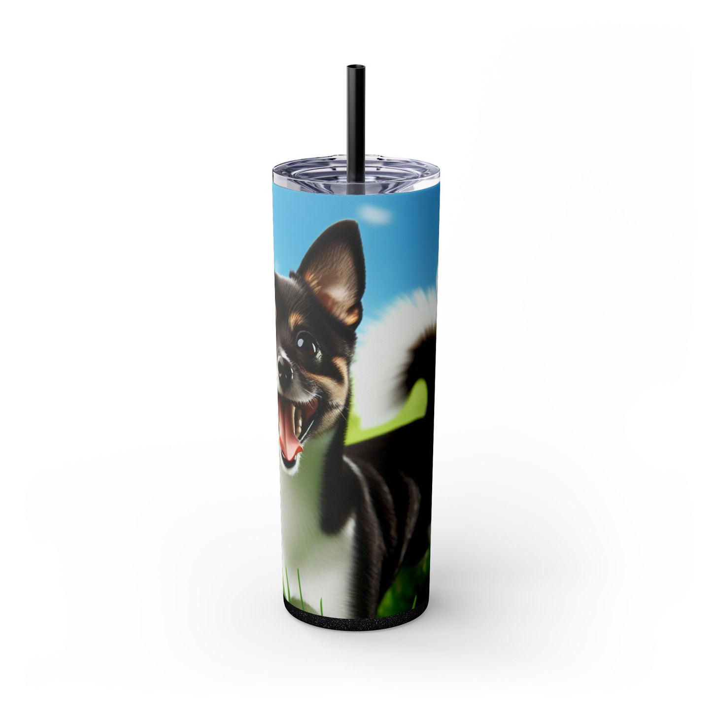 Japanese Terrier Tumbler with Straw, 20oz
