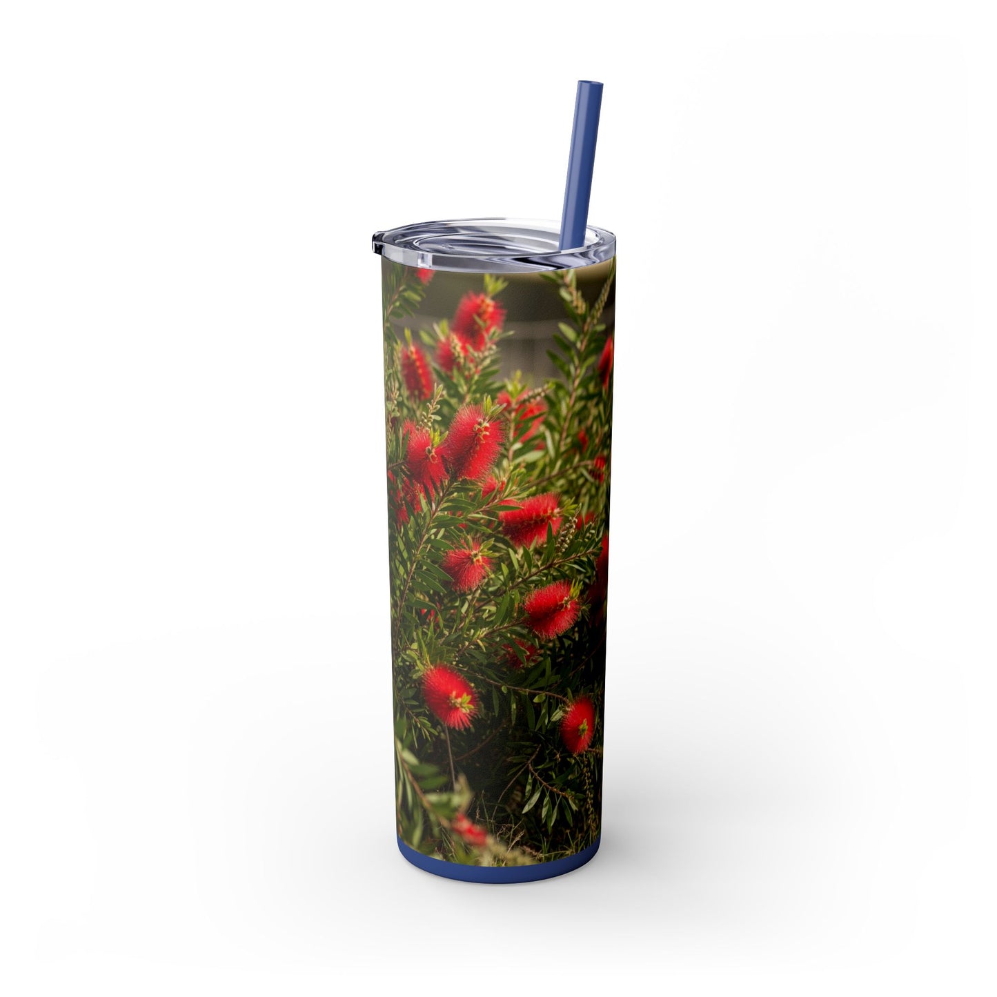 Australian Cattle Dog Skinny Tumbler with Straw, 20oz