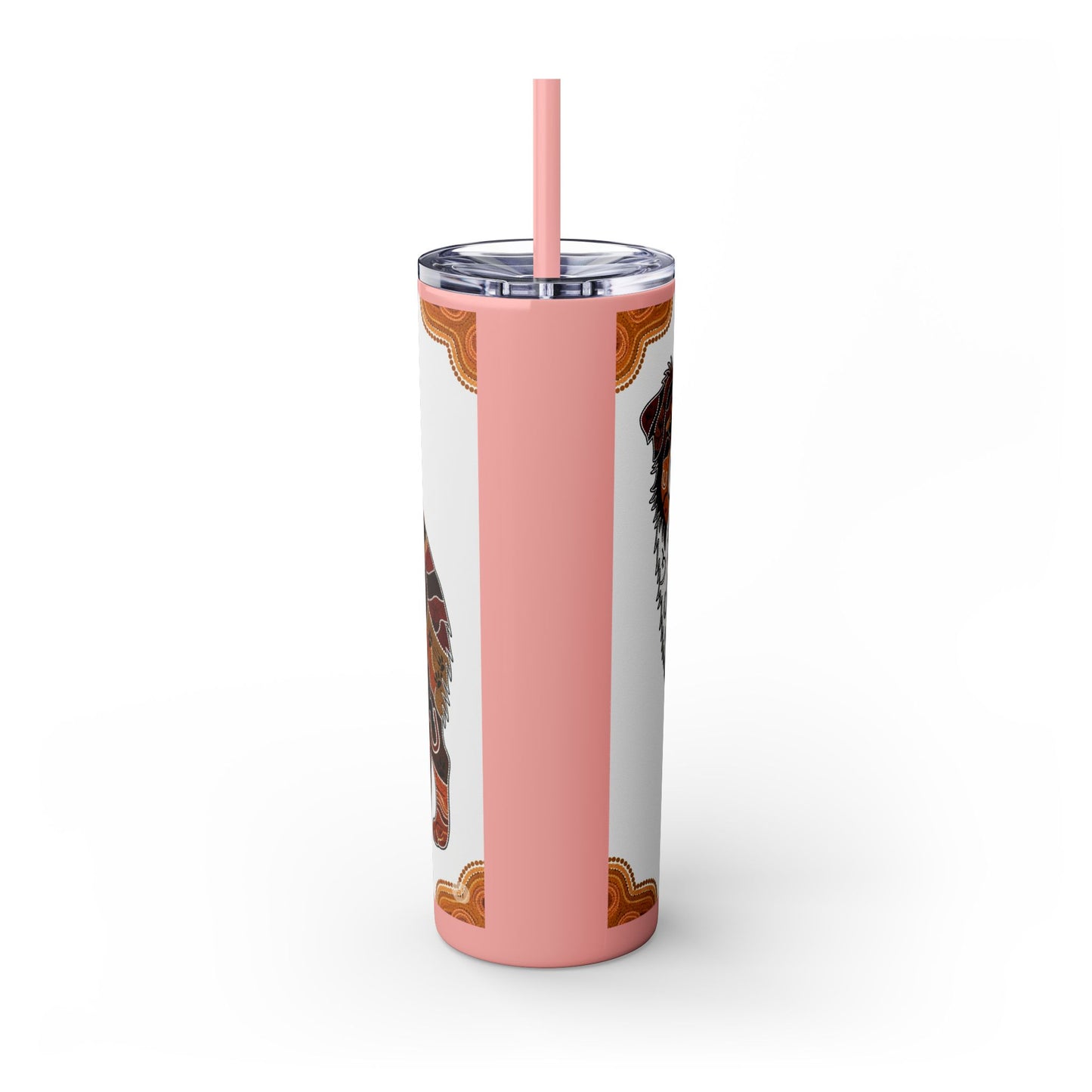 Australian Shepherd Skinny Tumbler with Straw, 20oz