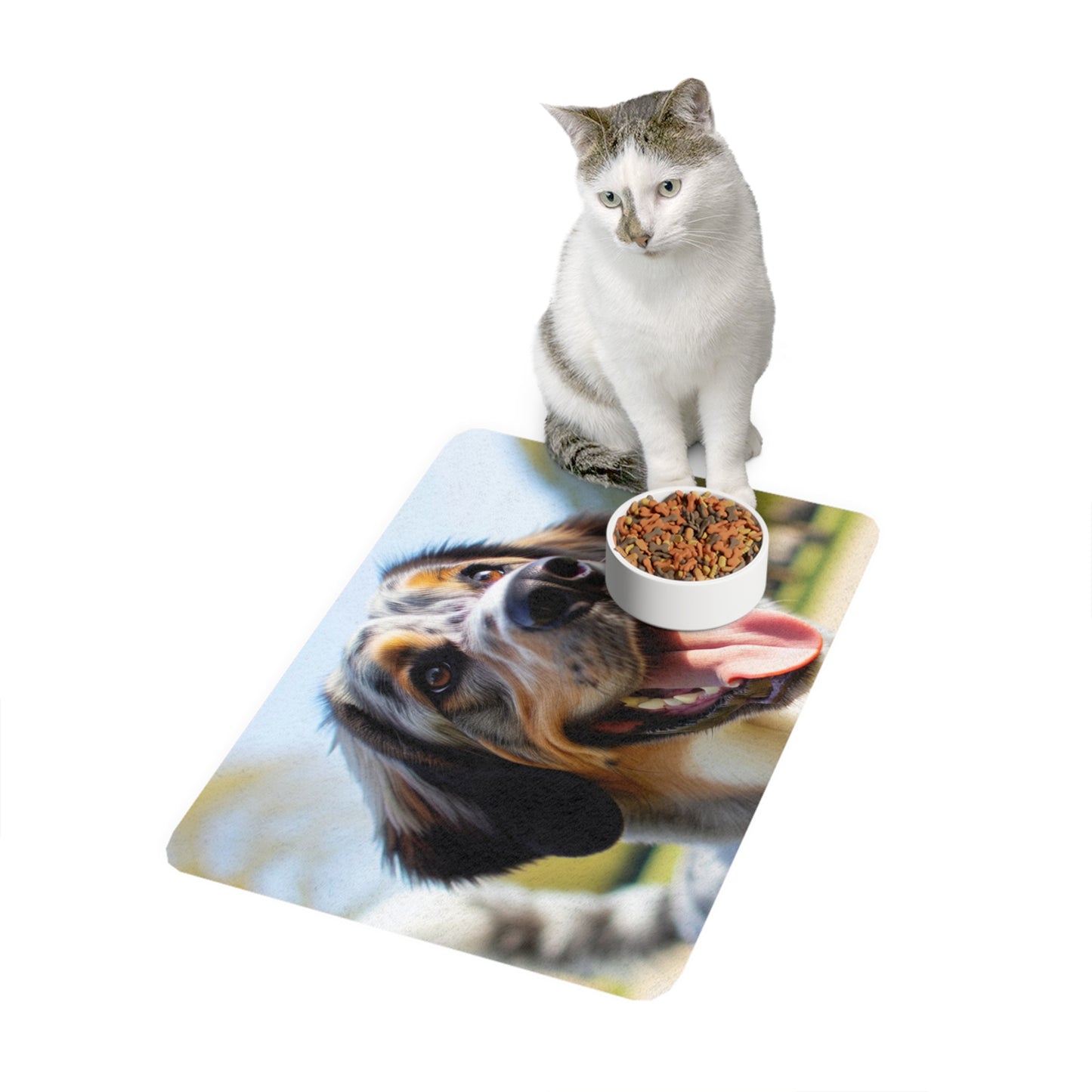 Pet Food Mat (12x18) - Braque Francais Pyrenean