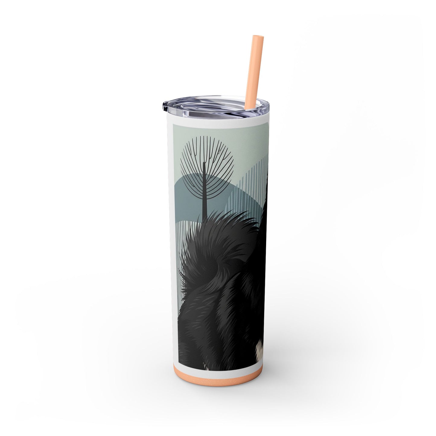 Swedish Lapphund Skinny Tumbler with Straw, 20oz