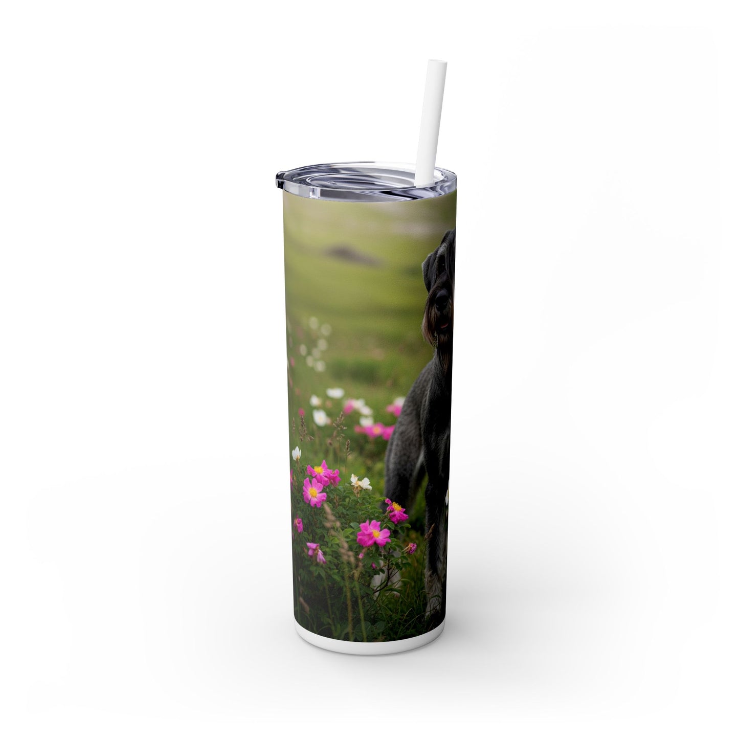 Giant Schnauzer Tumbler with Straw, 20oz