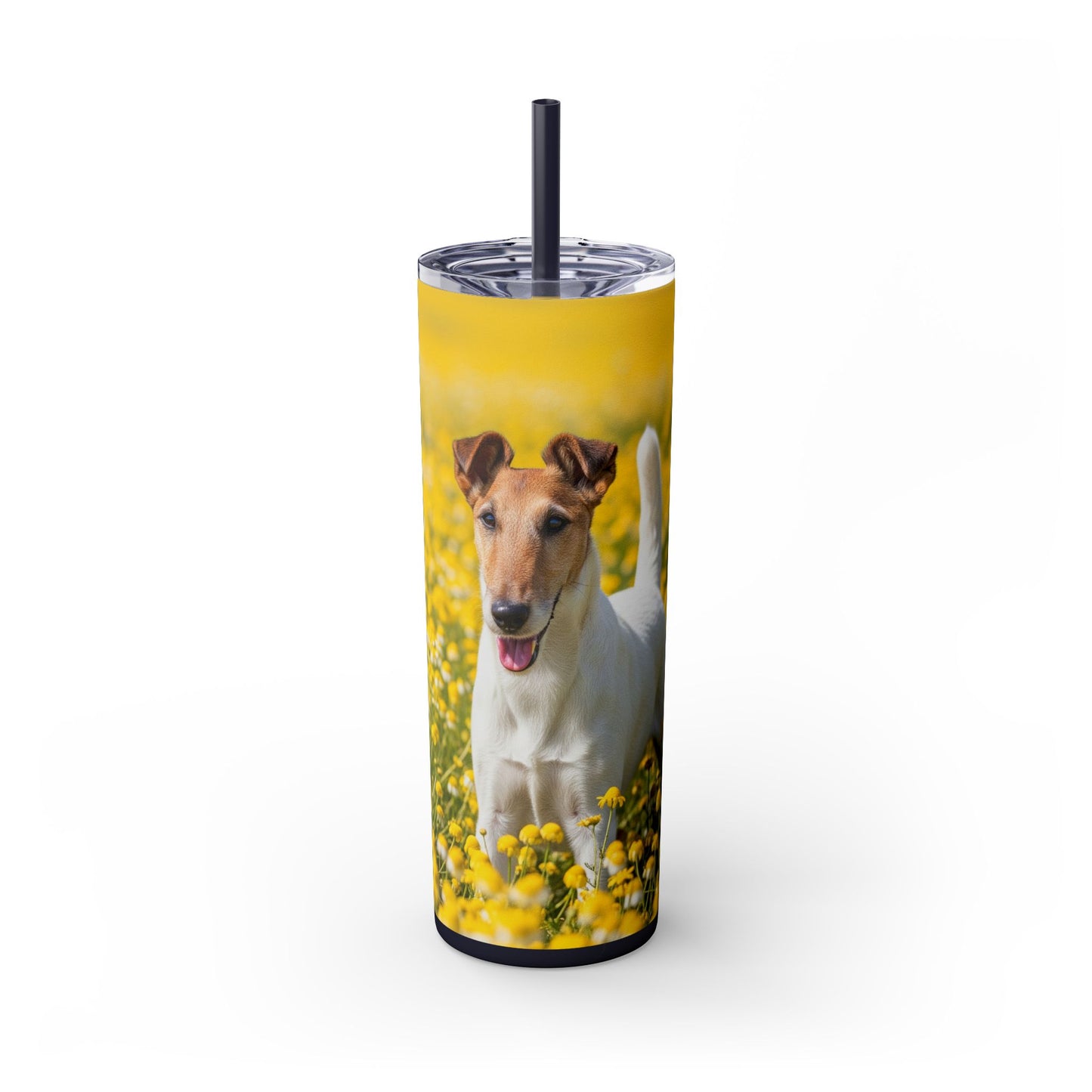 Smooth Fox Terrier Tumbler with Straw, 20oz
