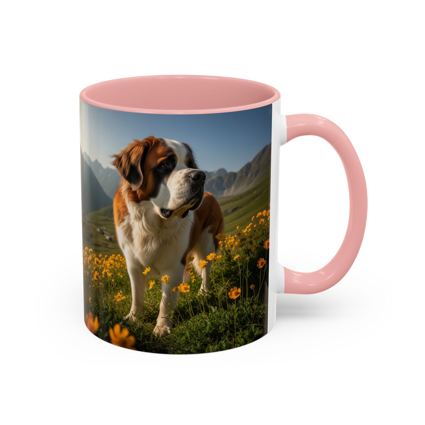 Saint Bernard Accent Coffee Mug - Perfect Gift for Dog Lovers