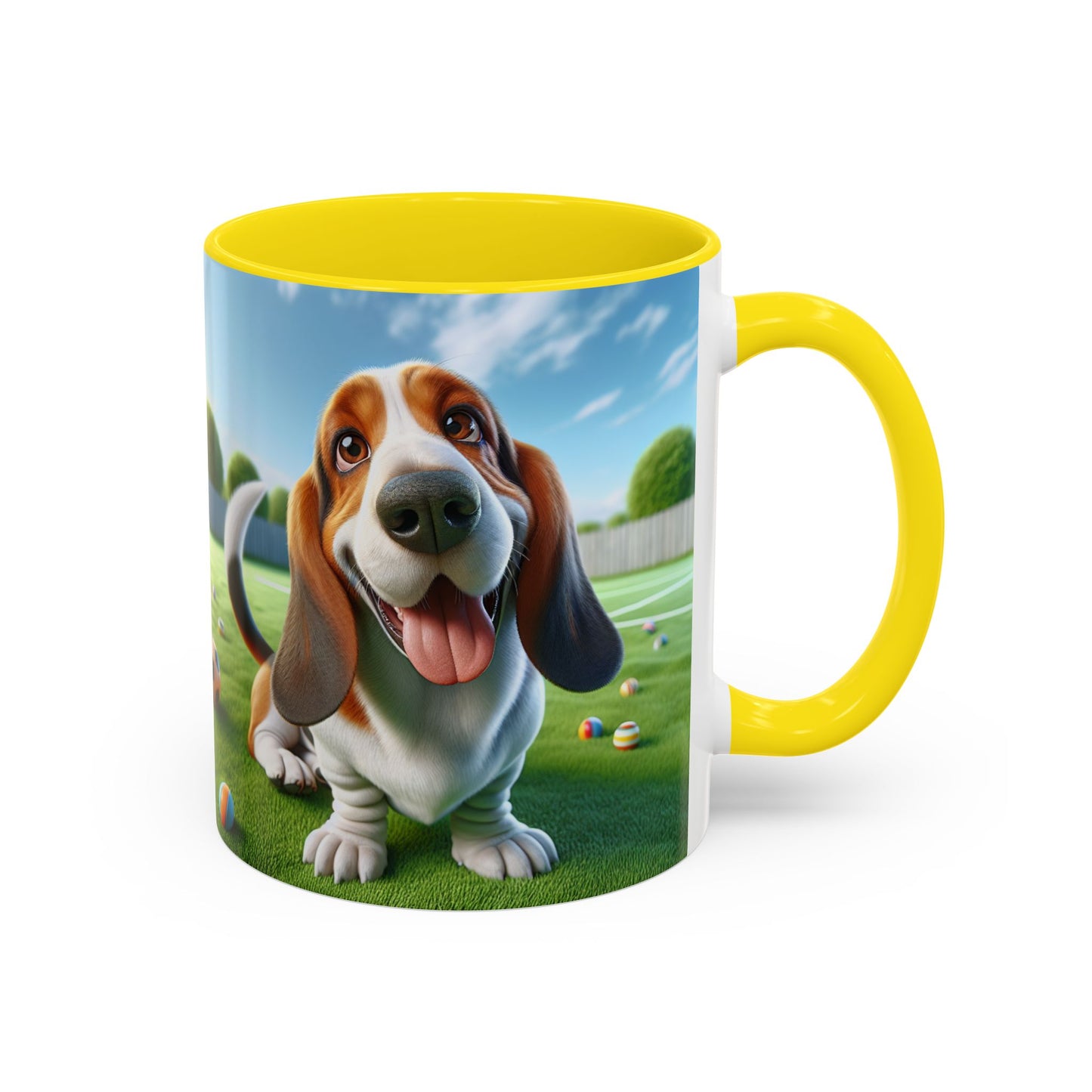 Basset Hound Accent Coffee Mug - Perfect Gift for Dog Lovers