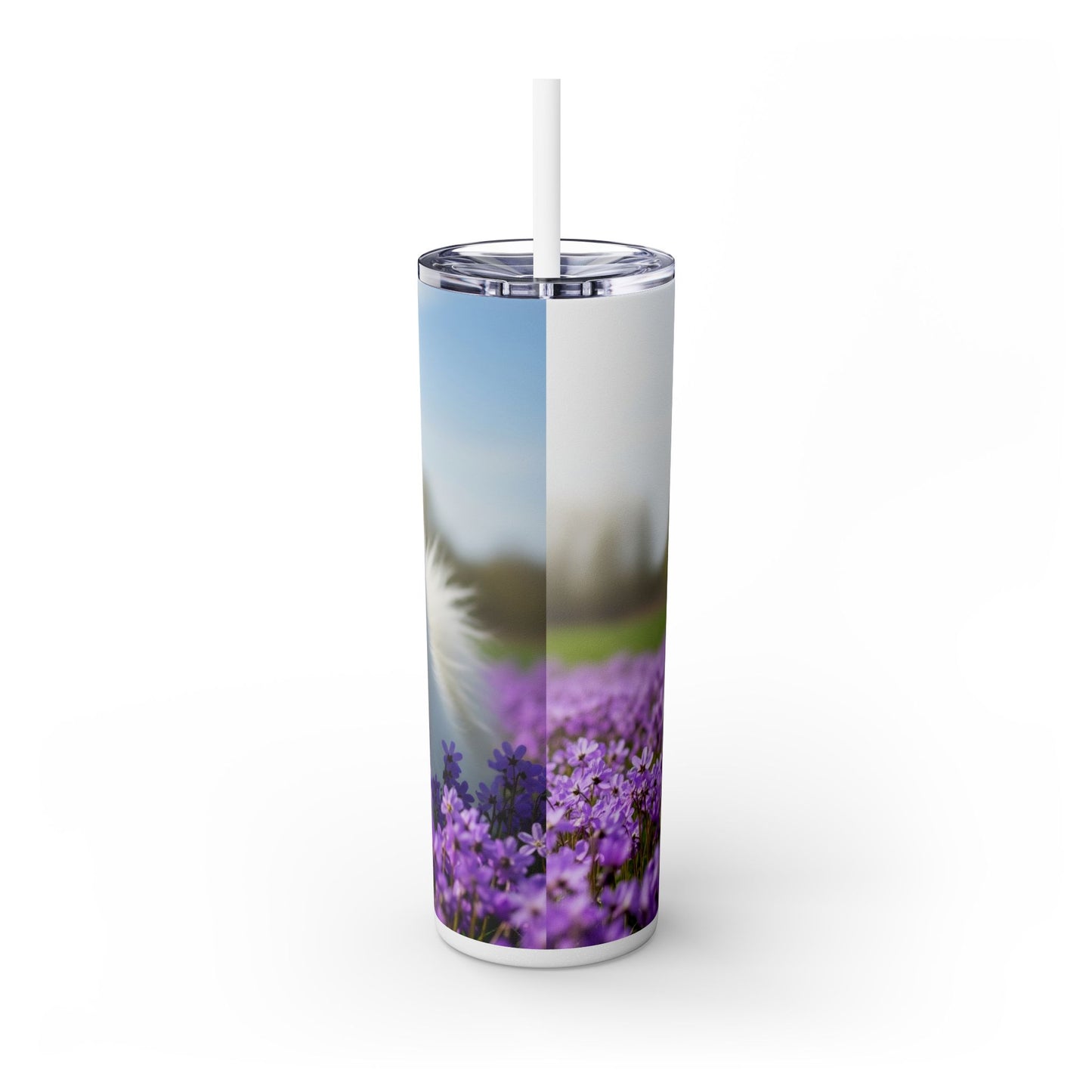 Samoyed Tumbler with Straw, 20oz