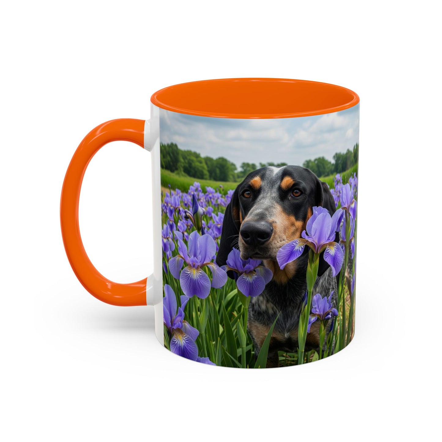 Bluetick Coonhound Accent Coffee Mug - Perfect Gift for Dog Lovers
