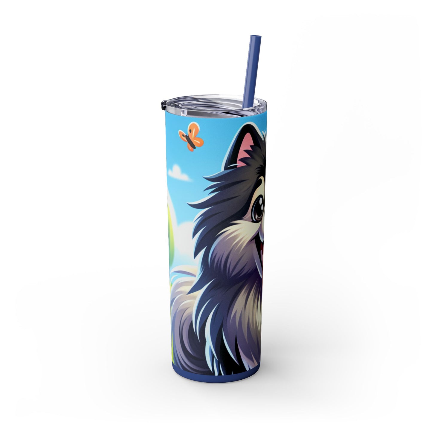 Keeshond Tumbler with Straw, 20oz