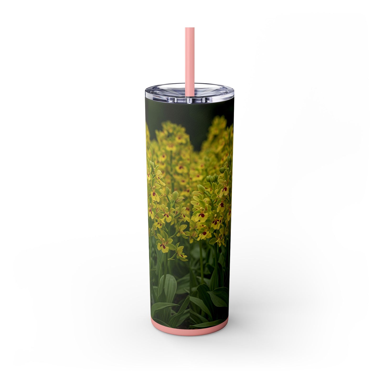 Basenji Skinny Tumbler with Straw, 20oz