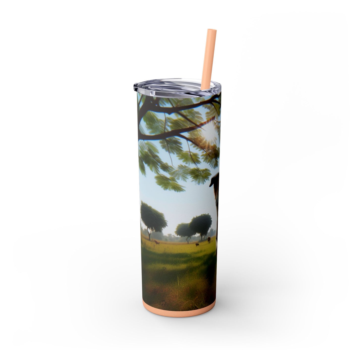 Indian Pariah Dog Tumbler with Straw, 20oz