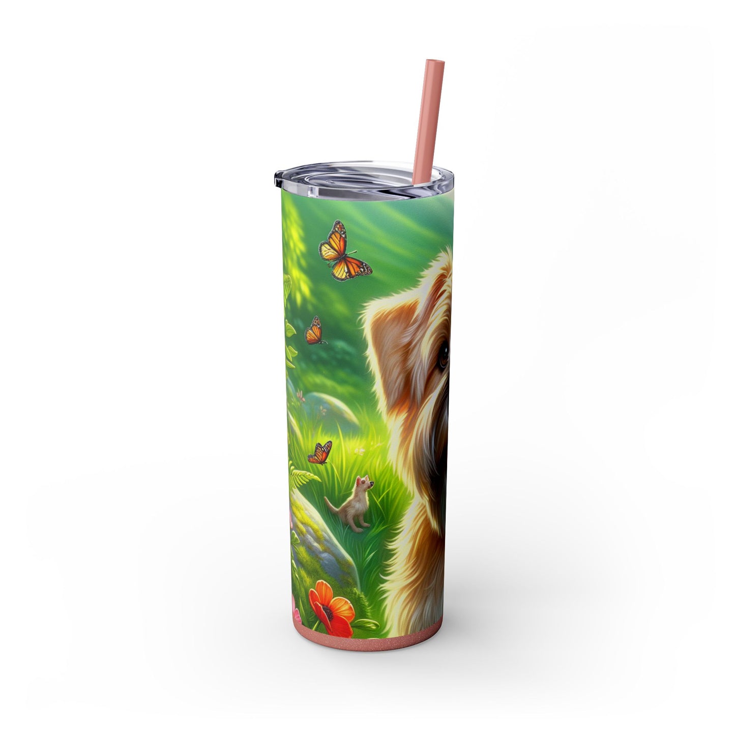 Glen of Imaal Terrier Tumbler with Straw, 20oz