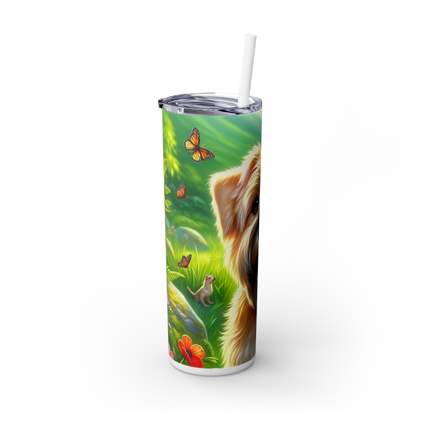 Glen of Imaal Terrier Tumbler with Straw, 20oz