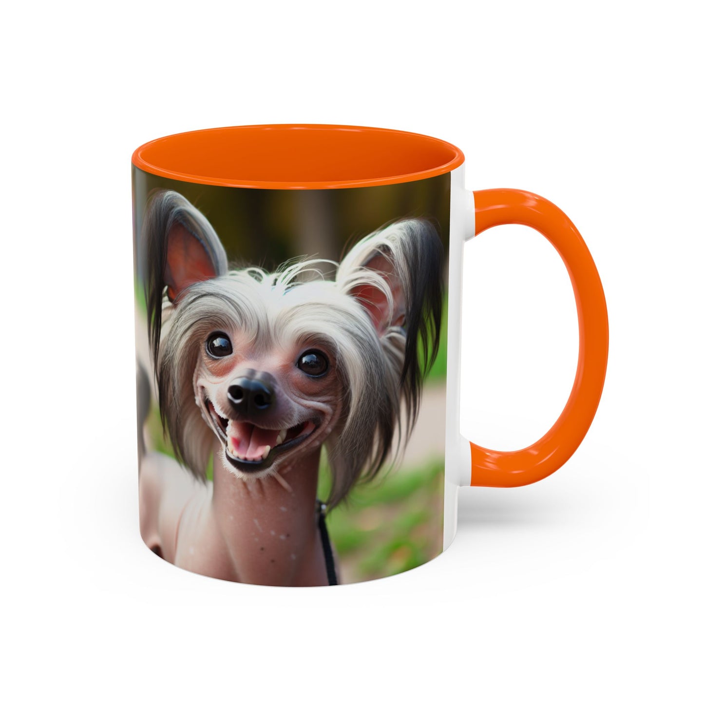 Chinese Crested Dog Accent Coffee Mug - Perfect Gift for Dog Lovers