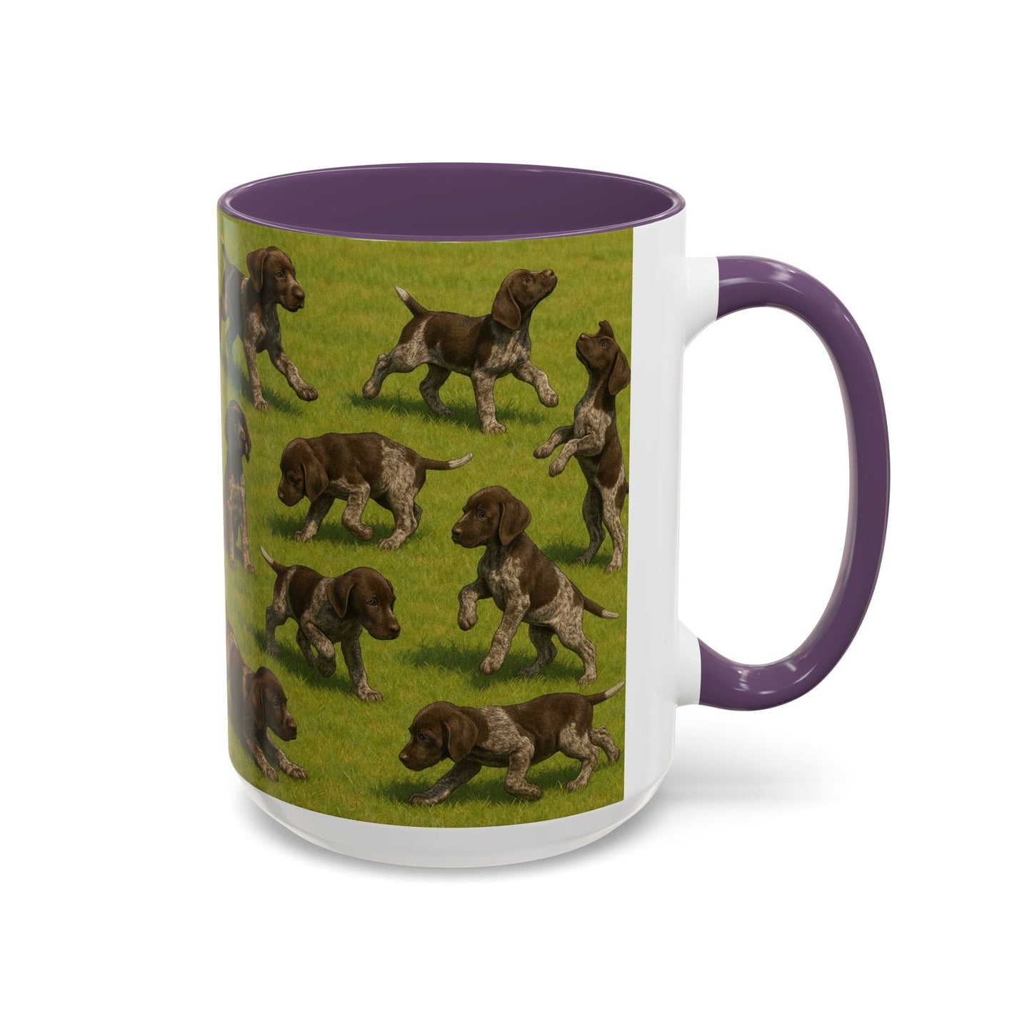 German Shorthaired Pointer puppies Accent Coffee Mug - Perfect Gift for Dog Lovers