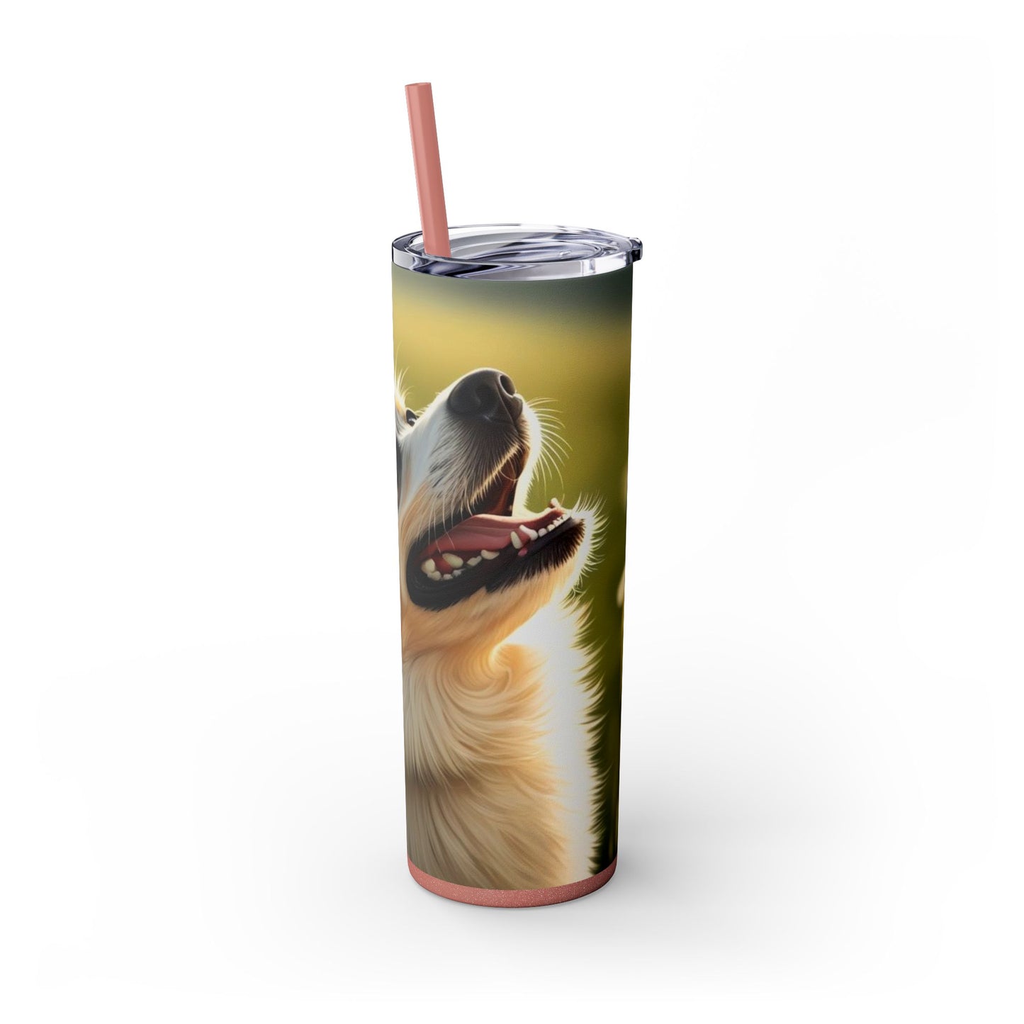 Swedish Vallhund Skinny Tumbler with Straw, 20oz