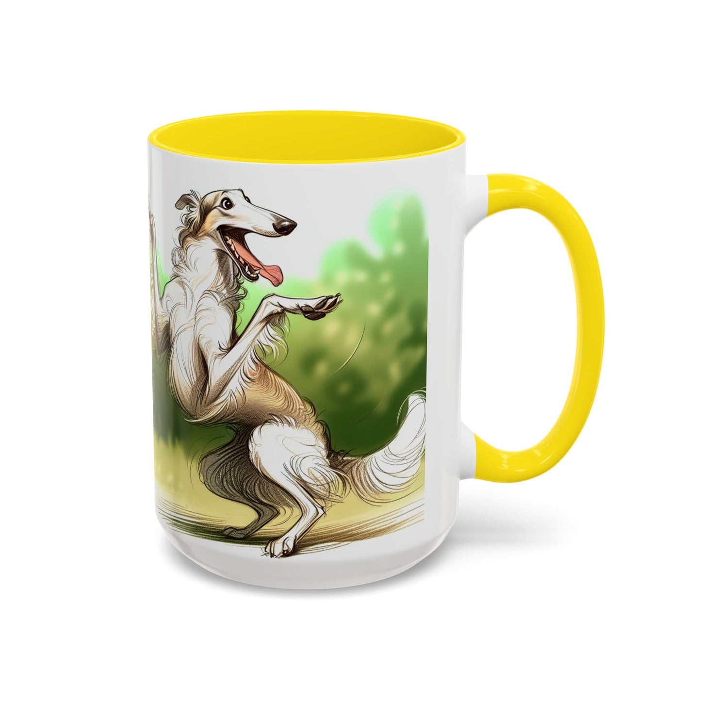 Borzoi Accent Coffee Mug - Perfect Gift for Dog Lovers