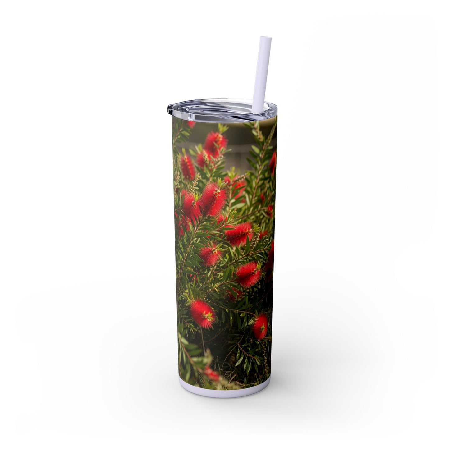 Australian Cattle Dog Skinny Tumbler with Straw, 20oz