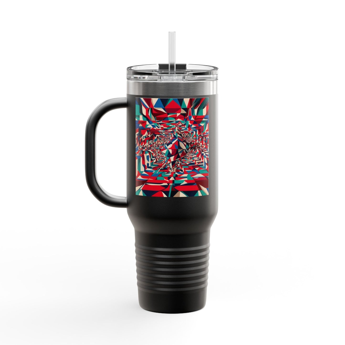 Optical Illusion Insulated Travel Mug, 40oz