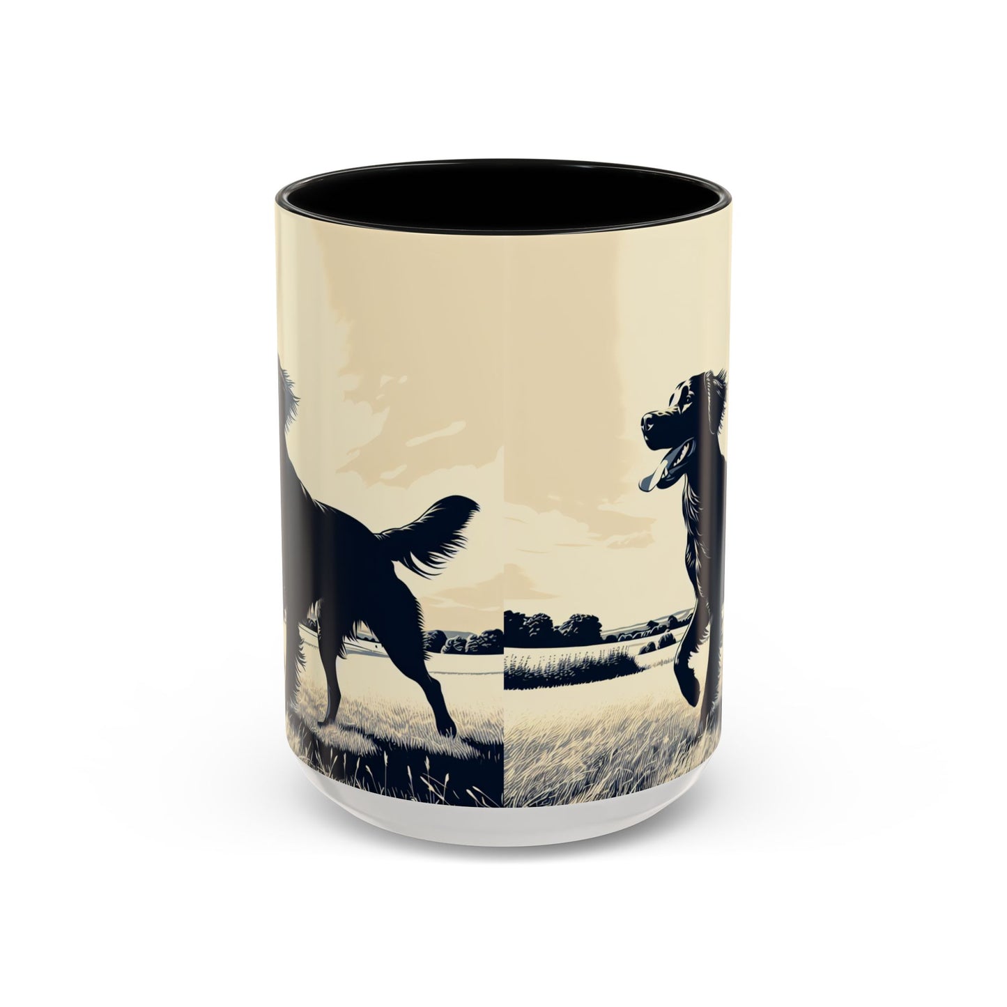 Flat Coated Retriever Accent Coffee Mug - Perfect Gift for Dog Lovers