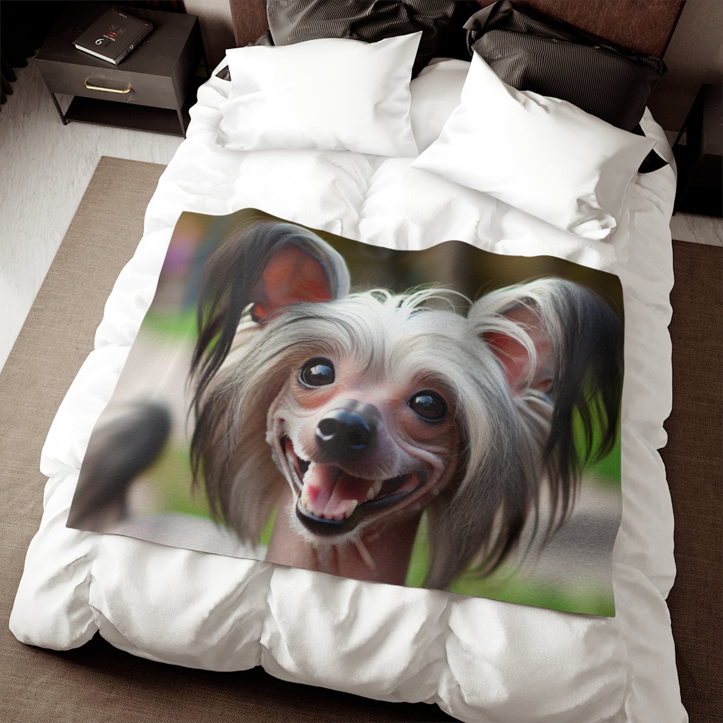 Chinese Crested Dog Sweatshirt Blanket