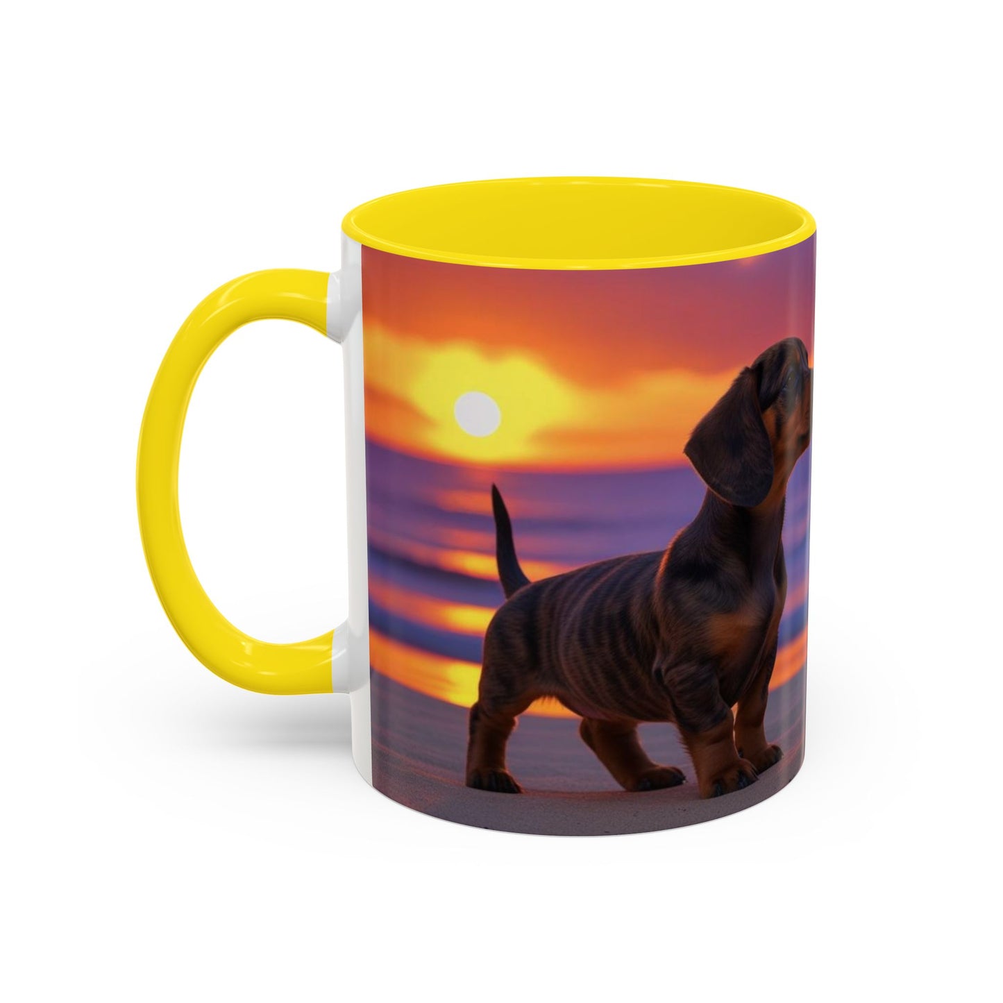 Dachshund Love Accent Coffee Mug - Perfect Gift for Dog Lovers