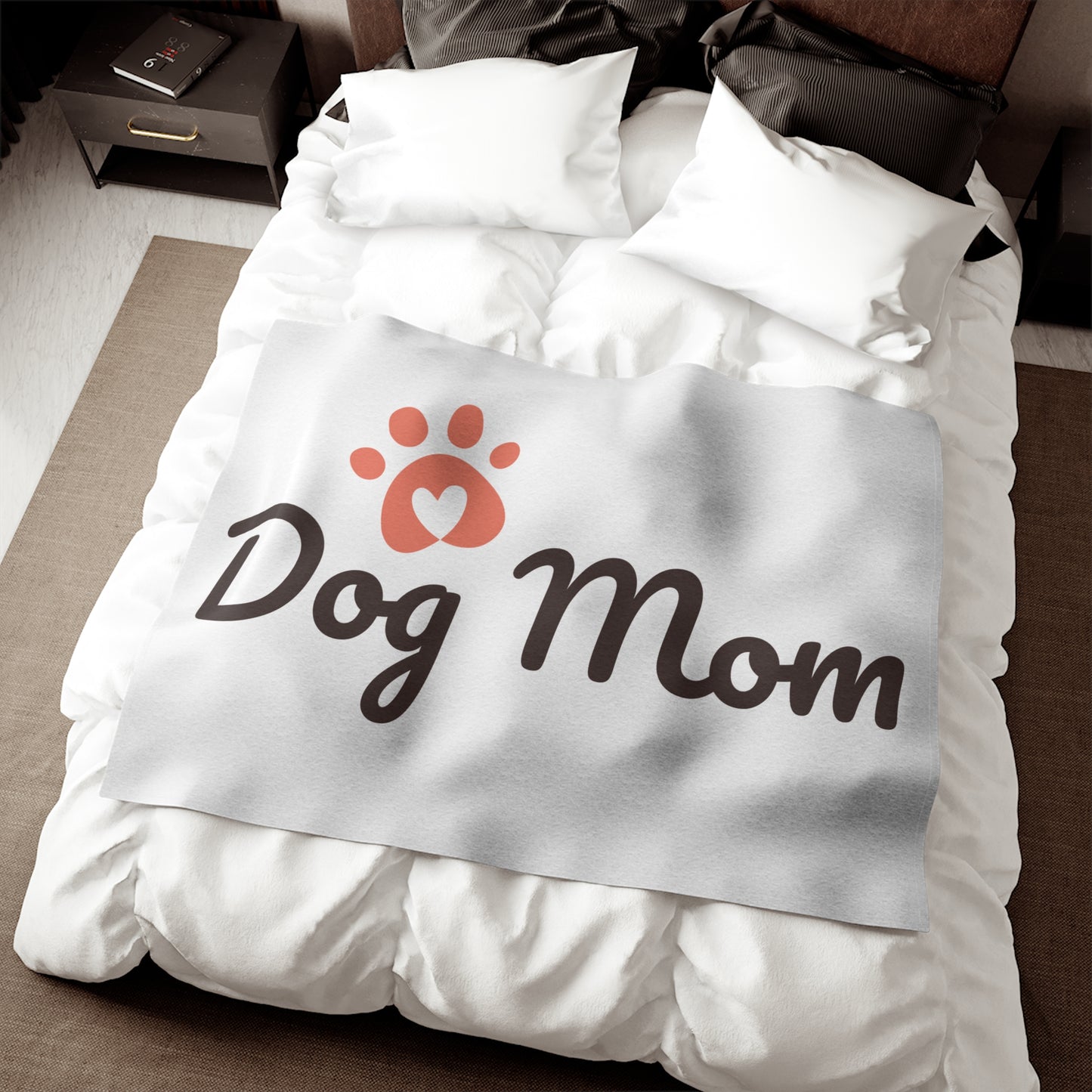 Manta sudadera con diseño de mamá perruna