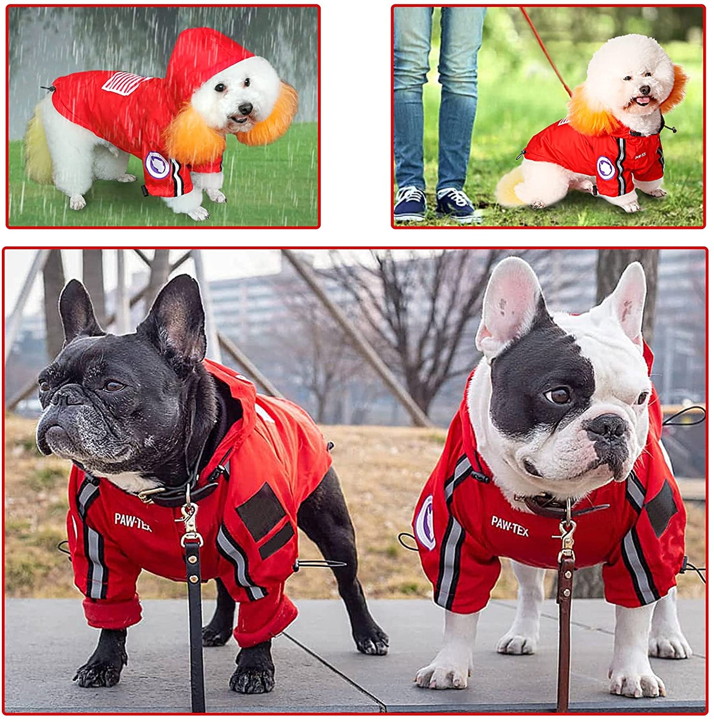 El impermeable para mascotas con cara de perro