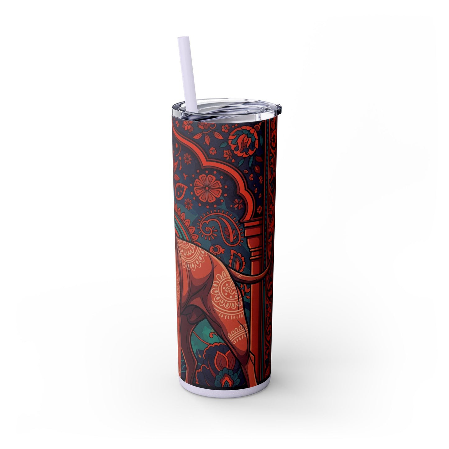 Bully Kutta Skinny Tumbler with Straw, 20oz