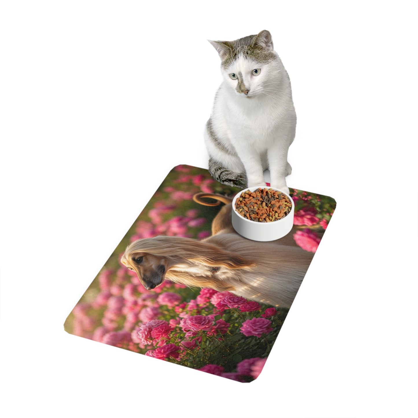 Pet Food Mat (12x18) - Afghan Hound