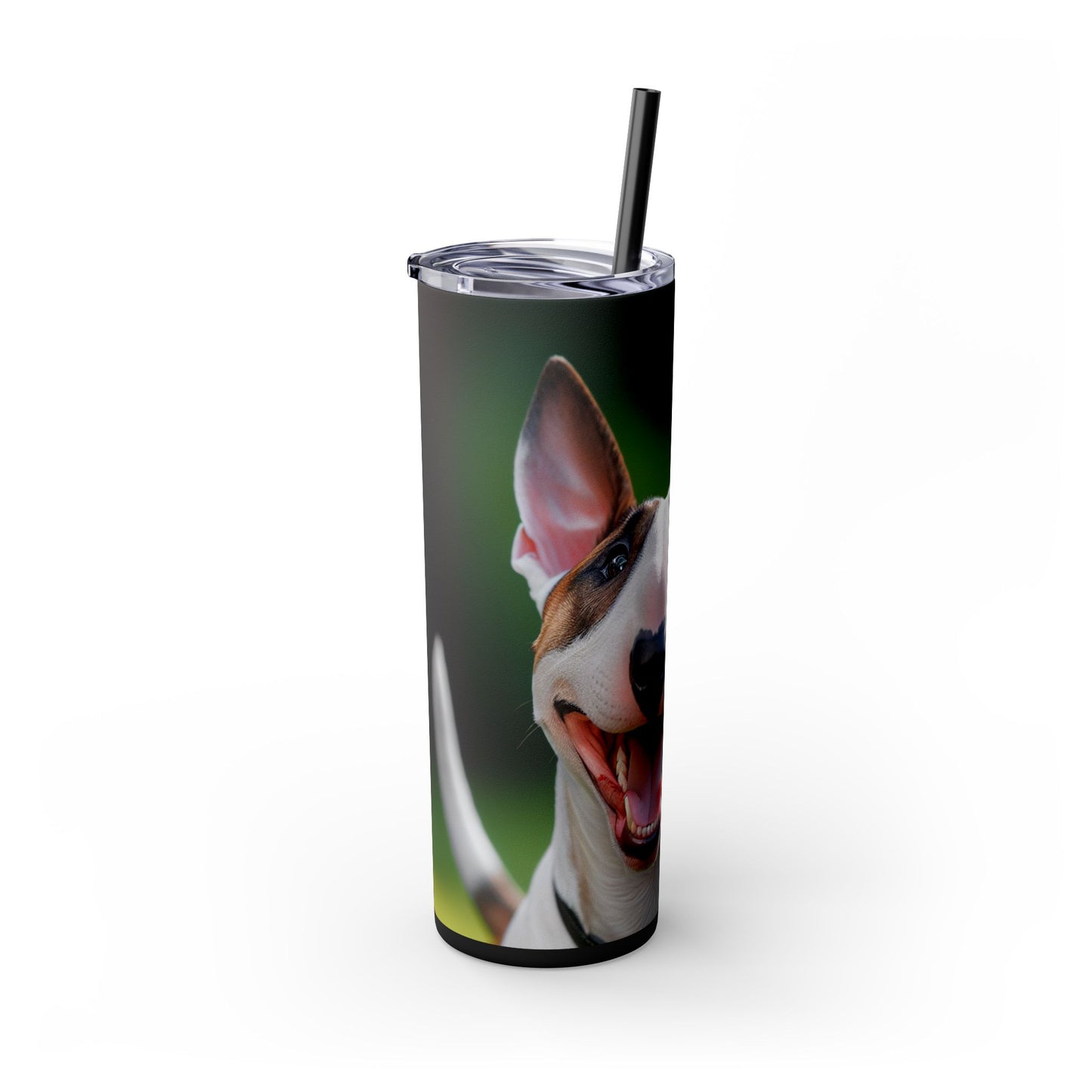 Bull Terrier Tumbler with Straw, 20oz