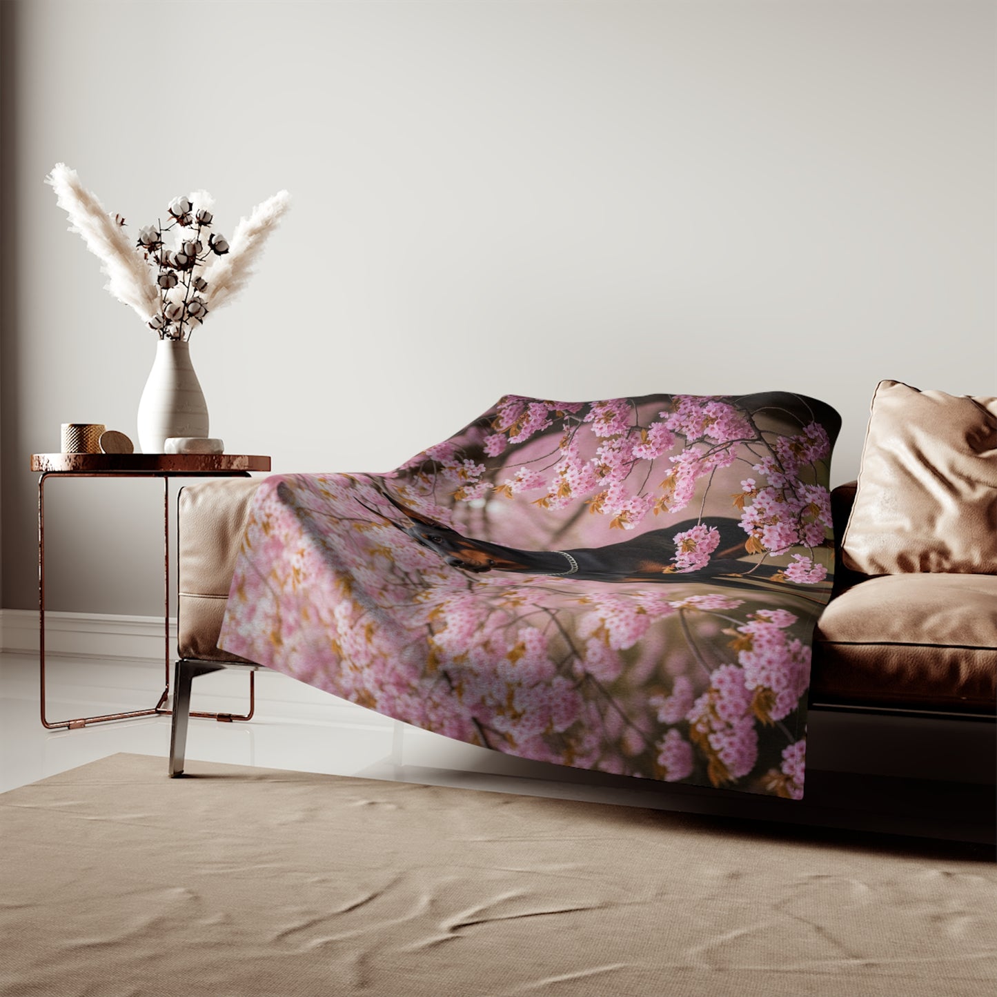 Doberman Sweatshirt Blanket