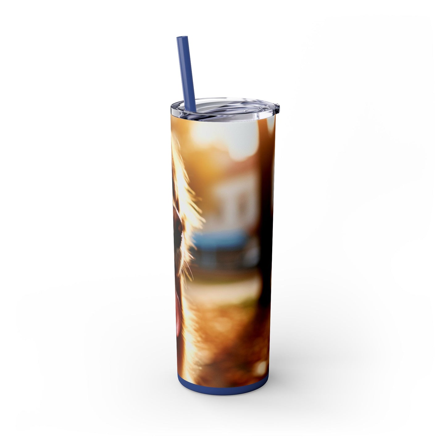 Golden Retriever Tumbler with Straw, 20oz