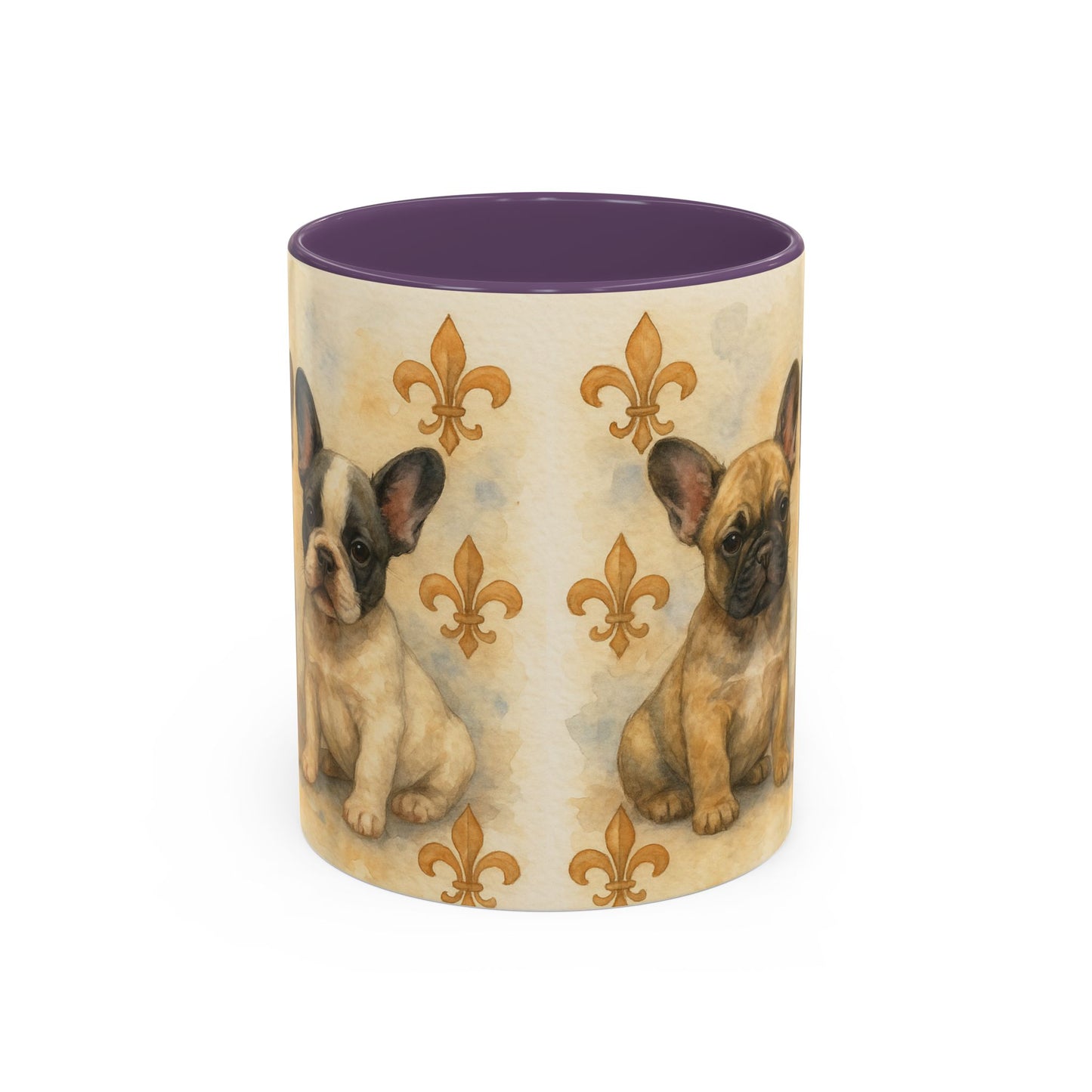 French Bulldog puppies Accent Coffee Mug - Perfect Gift for Dog Lovers
