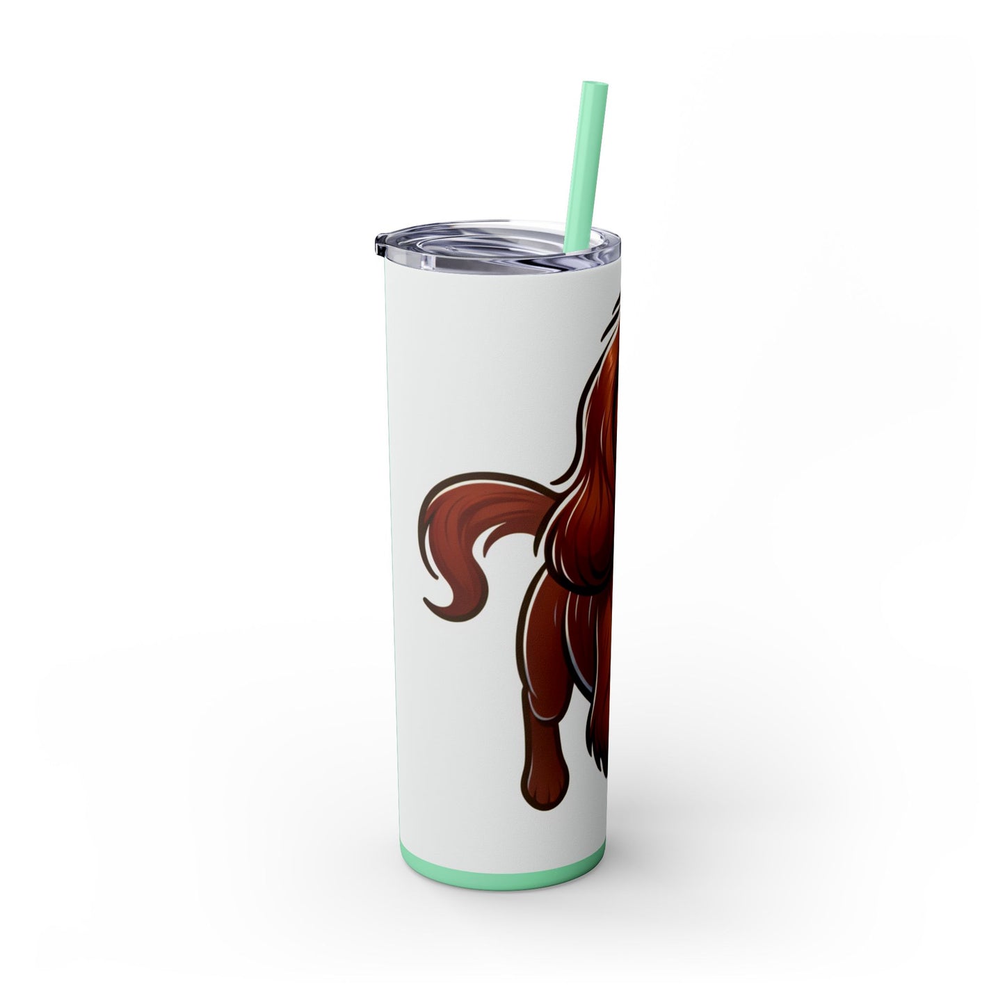 Sussex Spaniel Skinny Tumbler with Straw, 20oz