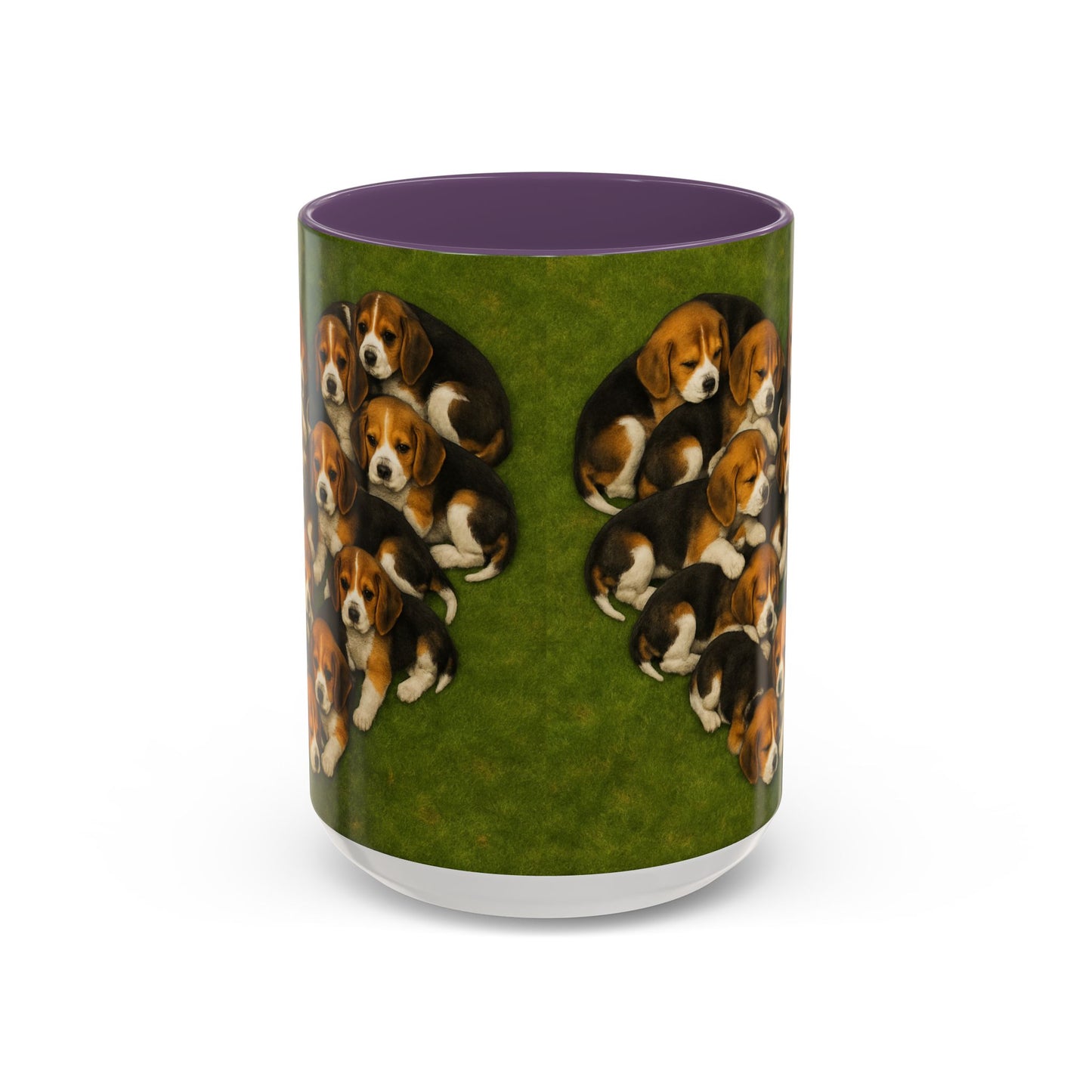 Beagle puppies Accent Coffee Mug - Perfect Gift for Dog Lovers