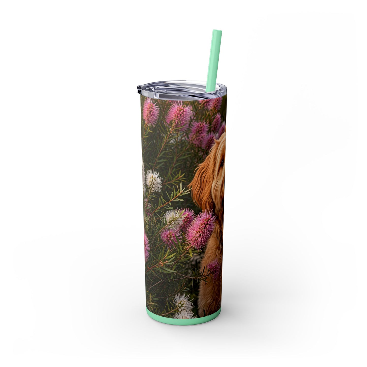 Goldendoodle Tumbler with Straw, 20oz