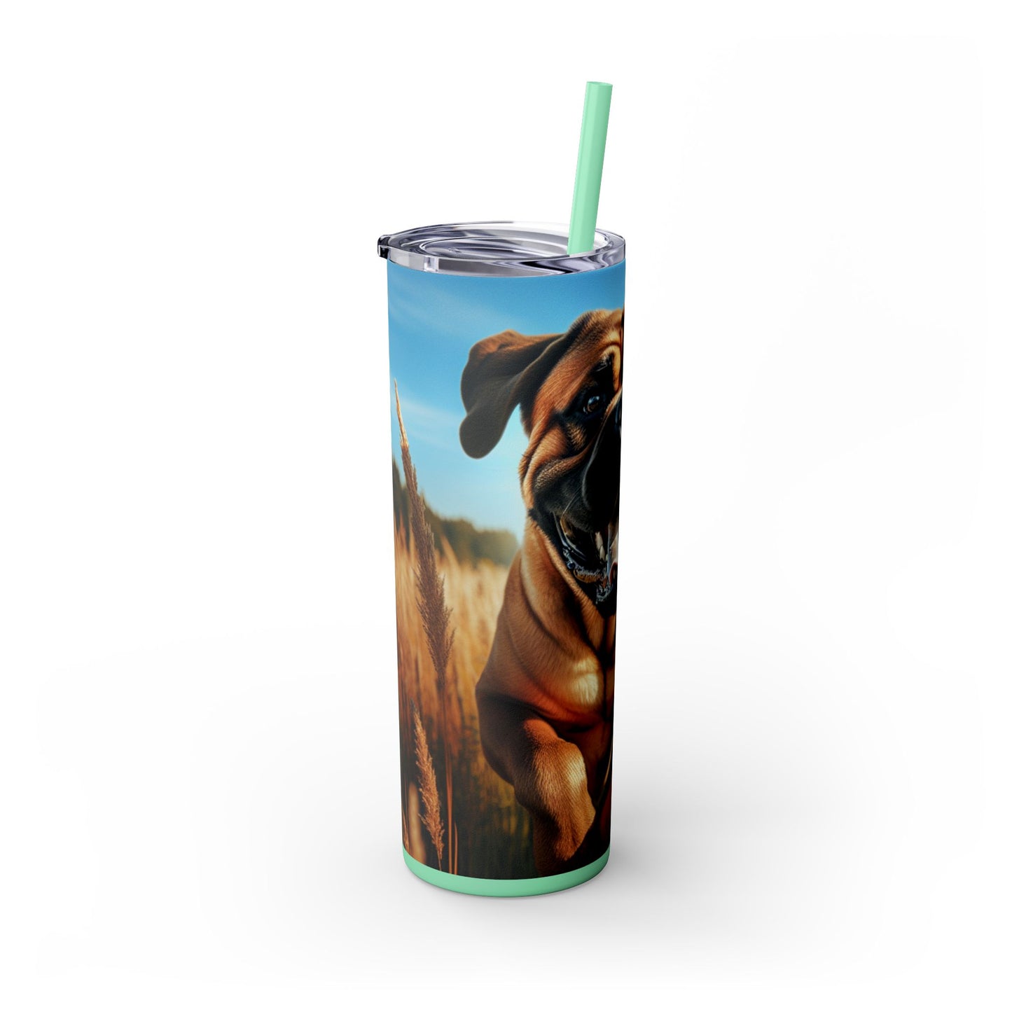 Bullmastiff Tumbler with Straw, 20oz