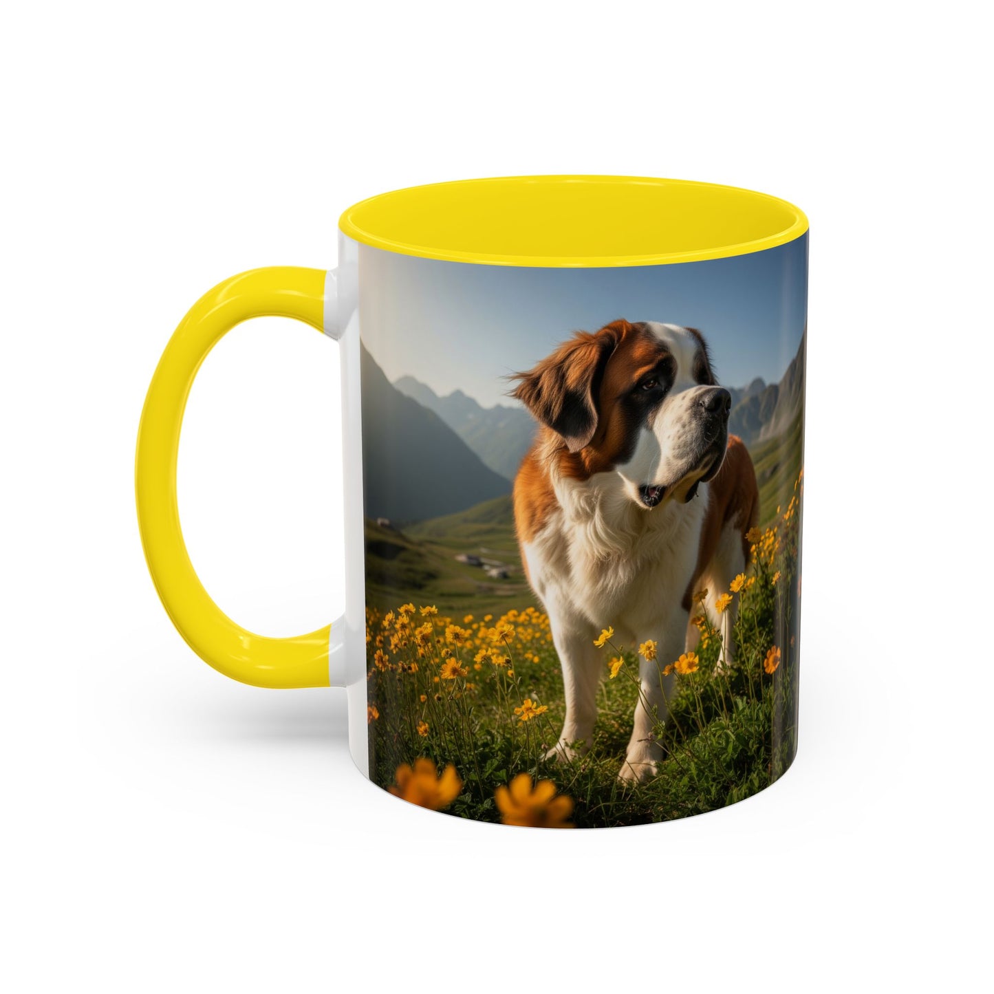 Saint Bernard Accent Coffee Mug - Perfect Gift for Dog Lovers